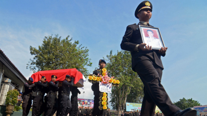 Jenazah polisi meninggal di Sulawesi