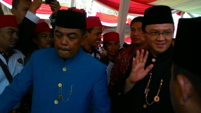 Gubernur DKI Jakarta, Basuki T Purnama di acara Lebaran Betawi