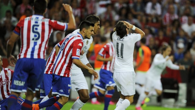 Sporting Gijon vs Real Madrid di Liga Spanyol