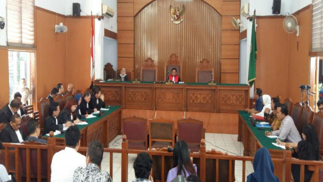 Suasana sidang praperadilan di Pengadilan Negeri Jakarta Selatan