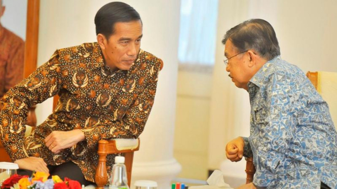 Presiden Joko Widodo Jokowi dan Wapres Jusuf Kalla