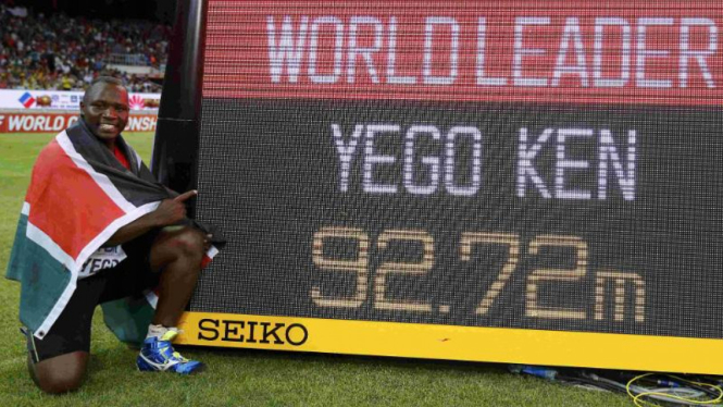 Julius Yego, atlet Kenya pertama pemenang medali emas lempar lembing.