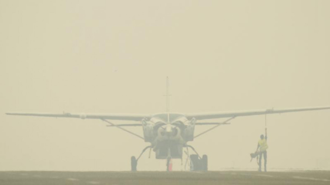 Kabut asap, Bandara Sultan Thaha Jambi lumpuh