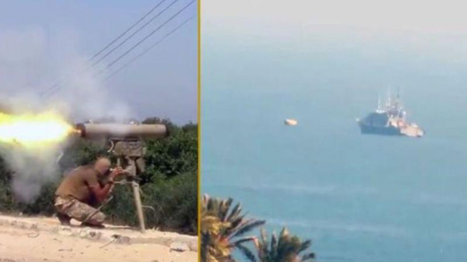 Aksi pasukan ISIS tembak kapal patroli Mesir.