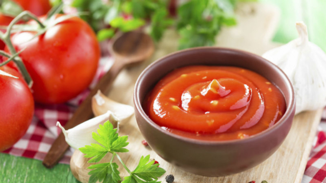 Ilustrasi saus tomat