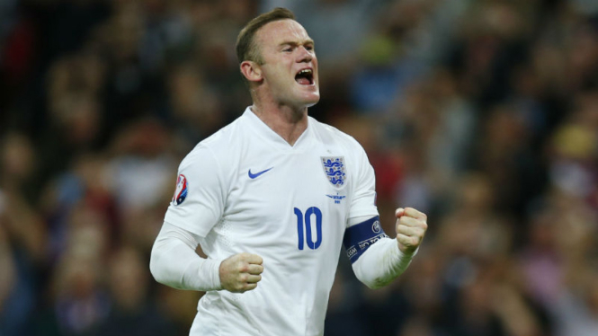 Bomber timnas Inggris, Wayne Rooney.