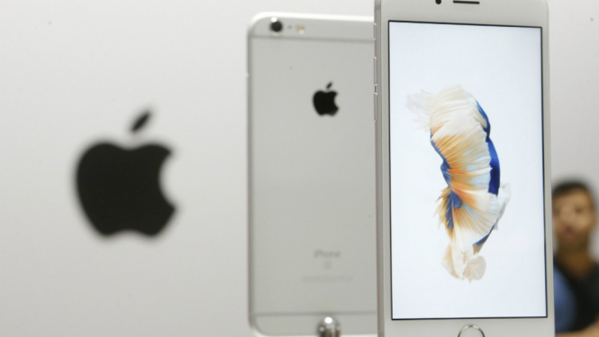 Apple luncurkan iPhone 6S and 6S Plus di San Francisco, California, Rabu (9/9/2015). 