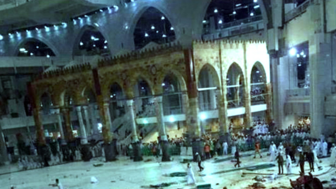 Crane jatuh di Masjidil Haram