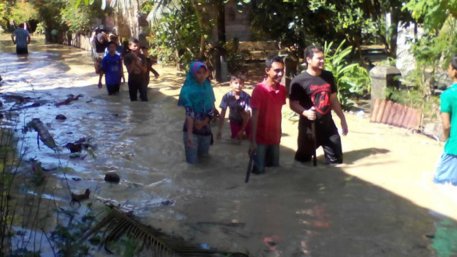 Banjir di Aceh Utara.