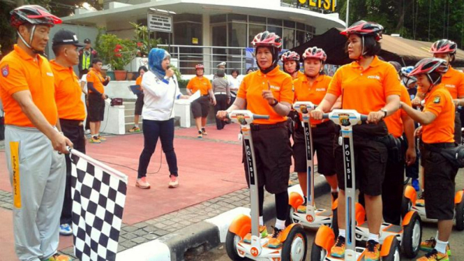 Tim Segway Polda Metro Jaya.