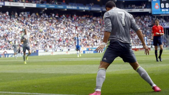 Pemain depan Real Madrid, Cristiano Ronaldo