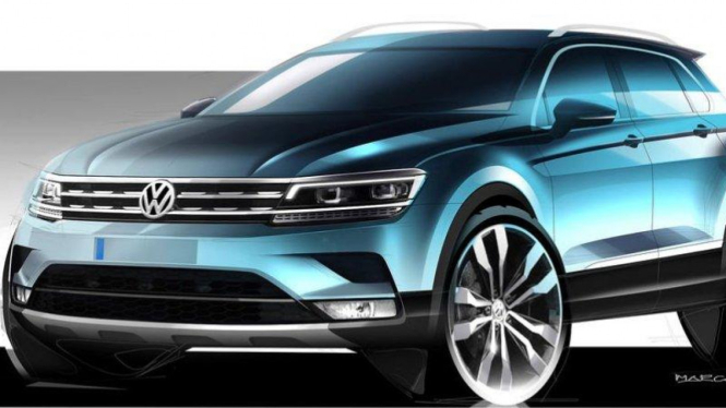 Sketsa Volkswagen Tiguan