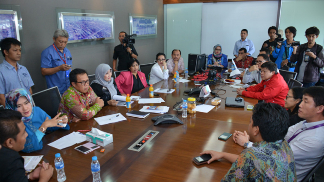 Pertemuan Komisi IX DPR RI dan direksi JICT di Pelabuhan Tanjung Priok