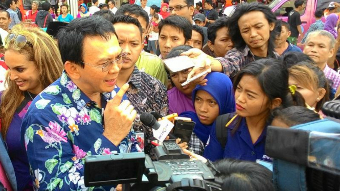 Gubernur DKI Jakarta, Basuki Tjahaja Purnama alias Ahok.