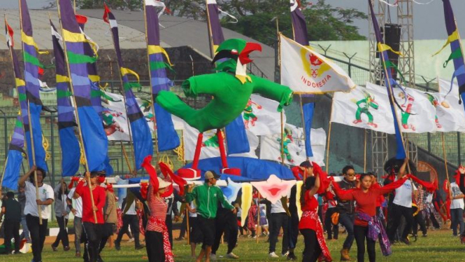Persiapan pembukaan POPNAS 2015 di Jawa Barat
