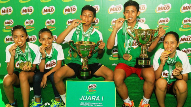 SMP 08 Balikpapan memborong juara MILO School Competition.