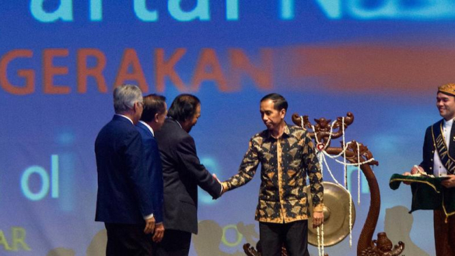 Presiden Joko Widodo dan Surya Paloh