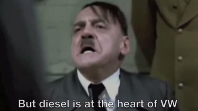 Parodi Hitler marah soal skandal VW.