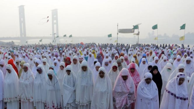 Salat idul adha warga Muhammadiyah di tahun 2015