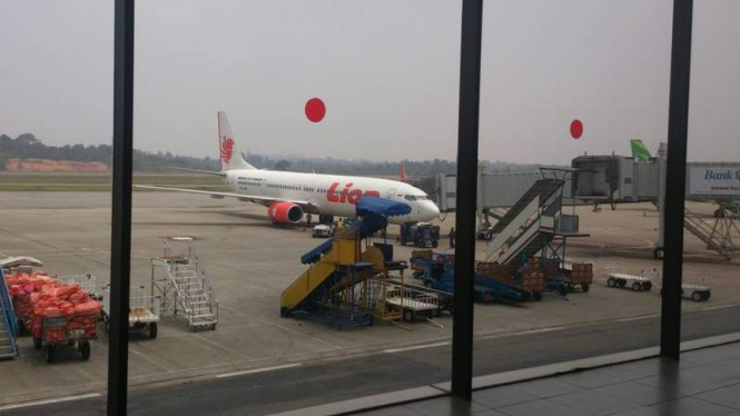 Bandara Adisutjipto Yogyakarta saat sempat ditutup karena cuaca buruk