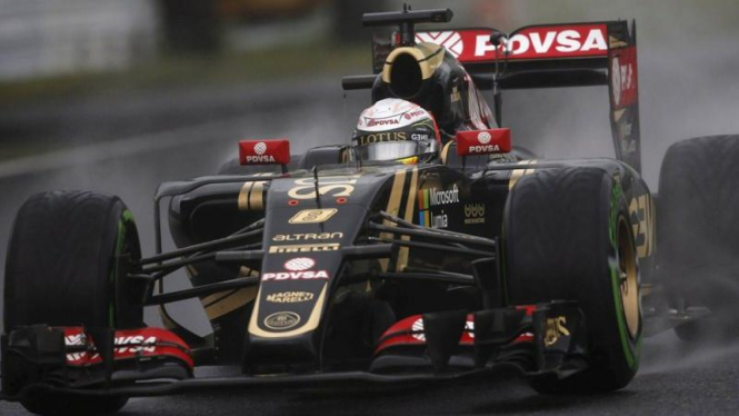 Pembalap Tim Lotus, Romain Grosjean