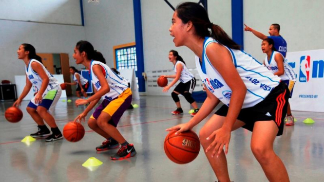 Para pebasket muda Indonesia berlatih di Jr.NBA, Tiongkok