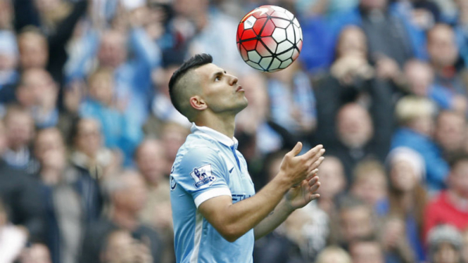 Striker Manchester City, Sergio Aguero