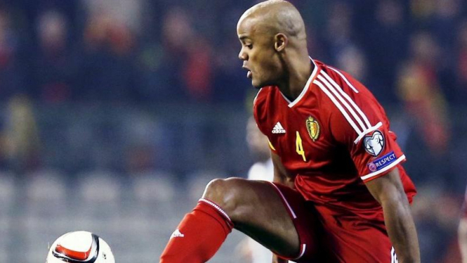 Bek sekaligus kapten Belgia, Vincent Kompany