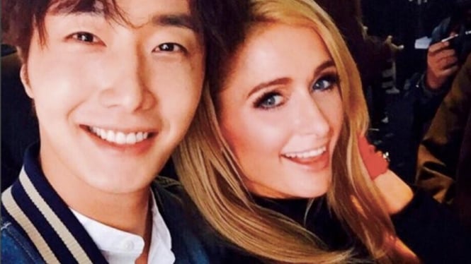 Paris Hilton dan Jung Il Woo 