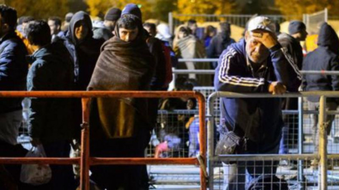 Pengungsi Suriah yang tiba di Slovenia