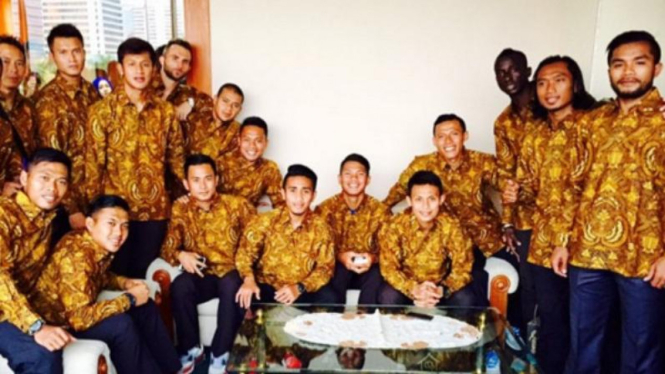 Pemain Persib Bandung saat di Istana Negara