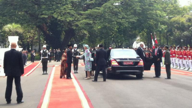 Ratu Denmark Margrethe II di Istana Merdeka, Jakarta