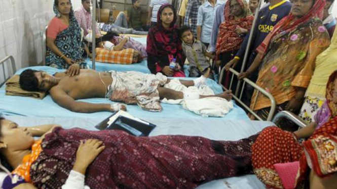 Korban serangan bom di Bangladesh.