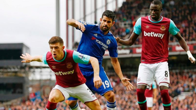 Pertandingan antara West Ham United dan Chelsea