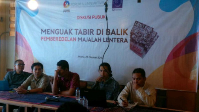 Diskusi publik 'Menguak Tabir di Balik Pemberedelan Majalah Lentera