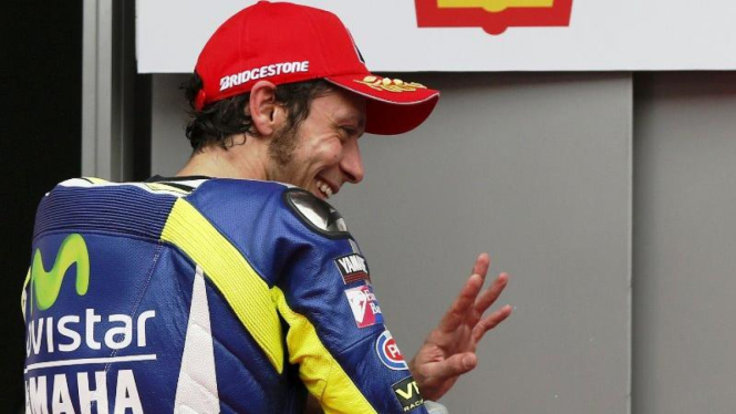 Pembalap Yamaha, Valentino Rossi.