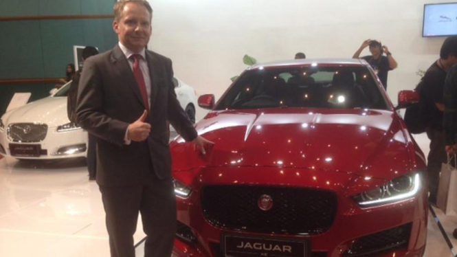 Peluncuran Jaguar XE di Jakarta Auto Show 2015.