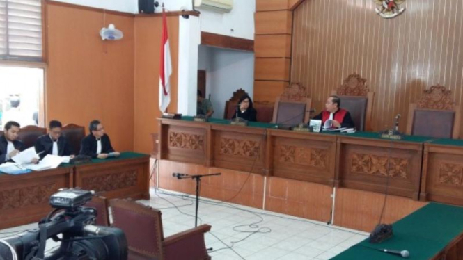 Suasana sidang praperadilan di Pengadilan Negeri Jakarta Selatan