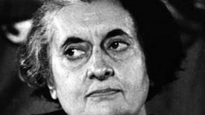 Mendiang Perdana Menteri India Indira Gandhi.