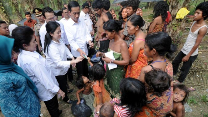 Presiden Jokowi bertemu Suku Anak Dalam di Jambi