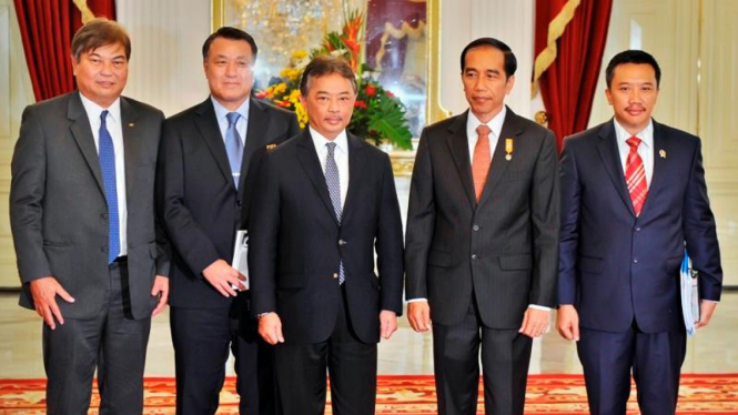 Wakil FIFA dan AFC bertemu Presiden Indonesia, Joko Widodo