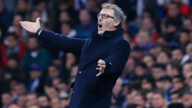 Pelatih Paris Saint-Germain (PSG), Laurent Blanc.