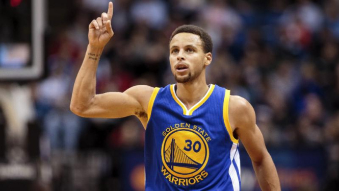 Pemain Golden State Warriors Stephen Curry.