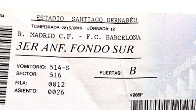 Tiket Real Madrid melawan Barcelona