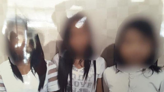 Tiga gadis korban human trafficking