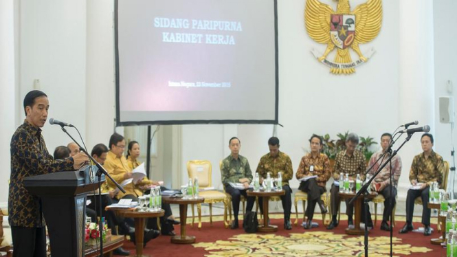Sidang kabinet paripurna di Istana Bogor