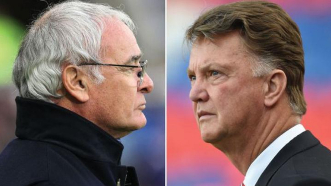 Claudio Ranieri dan Louis van Gaal.