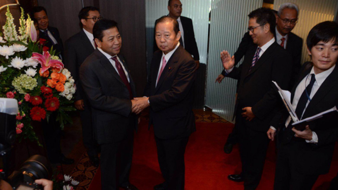Ketua DPR Setya Novanto menerima kunjungan 21 Anggota Parlemen Jepang