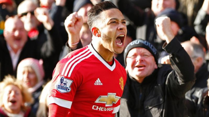 Gelandang Manchester United, Memphis Depay.