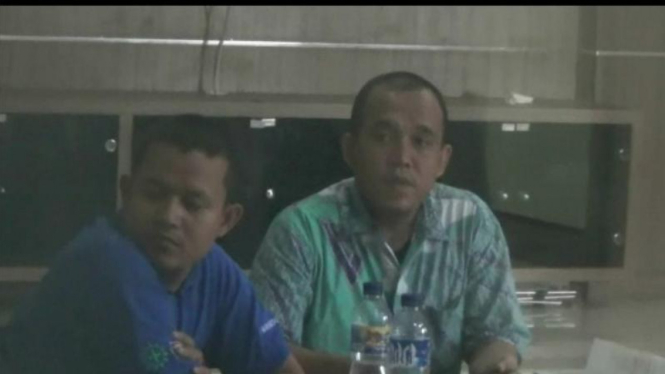 Anggota DPRD Bekasi yang ikut aksi mogok buruh.